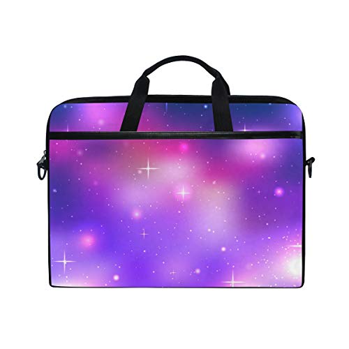 Bolso bandolera para portátil de 14 a 15,4 pulgadas con diseño de galaxia y estrellas