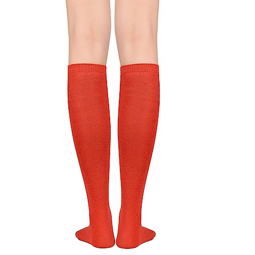 Image of Century Star 2-Pack Long Knee High Socks for Women-Mixed Striped Tube Socks Causal Stockings