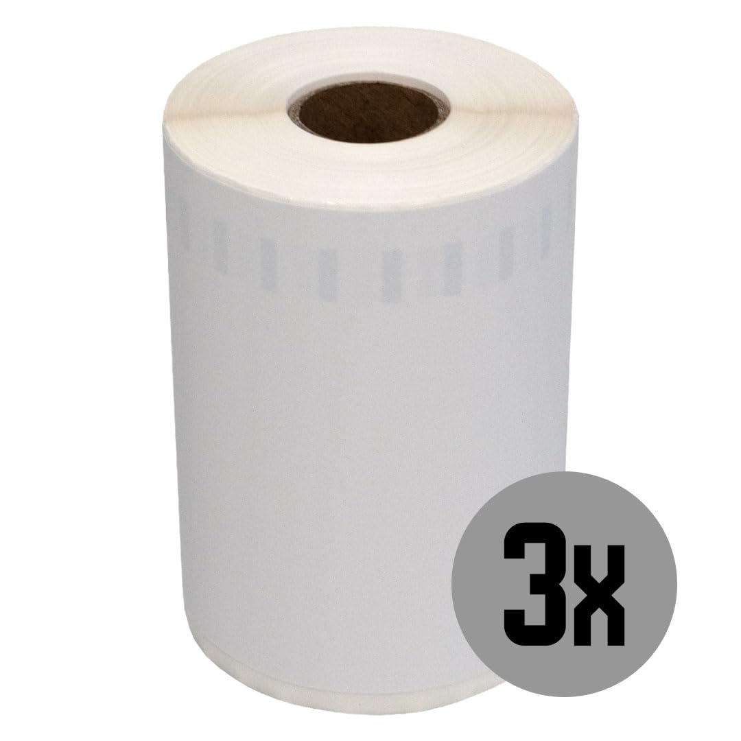 DULA Etiketten, kompatibel mit Dymo 2166659 Etiketten, Weiß, DHL Versandetikett, 3 Rollen, 102 x 210 mm, 140 Etiketten pro Rolle, Für Etikettendrucker 550