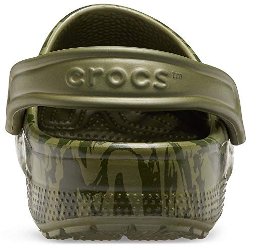 Crocs Classic Printed Camo Clog, Zuecos Unisex Adulto, Army Green 309, 38/39 EU