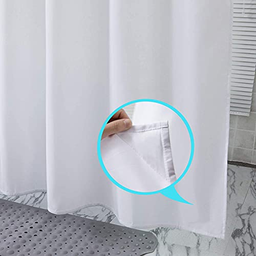 Zokyer Clawfoot Tub Shower Curtain Round Wrap Around Circular Circle Oval White Claw Foot 180X70 Extra Wide All Around Large Long Bathroom Decor Polyester Fabric Waterproof Durable Plastic 32 Hooks #TOP2