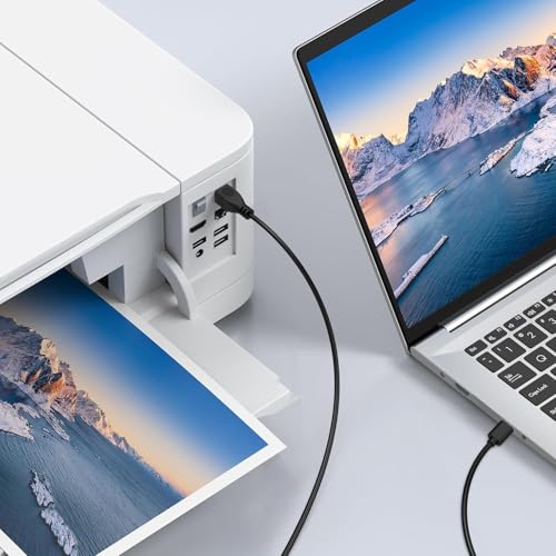 USB C MIDI Kabel für Yamaha Casio Digital Piano MIDI Controller DJ Controller, USB B auf USB C Druckerkabel Scannerkabel für MacBook Pro, Air, HP, Epson, Canon, Brother, Lexmark, Xerox,1m