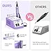 JIASHENG Professional Nail Drill, 20000rpm Electric Nail Drill Machine, Electric Nail File Drills for Acrylic Nails Gel Nails Manicure Pedicure Tools for Salon Use, Violet
