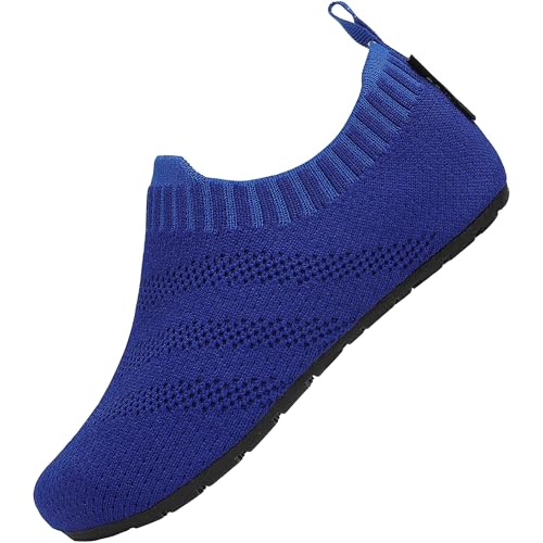 SAGUARO Hausschuhe Leicht rutschfest Pantoffeln Atmungsaktives Slippers für Jungen Mädchen Kleinkinder Schuhe Blau 18/19