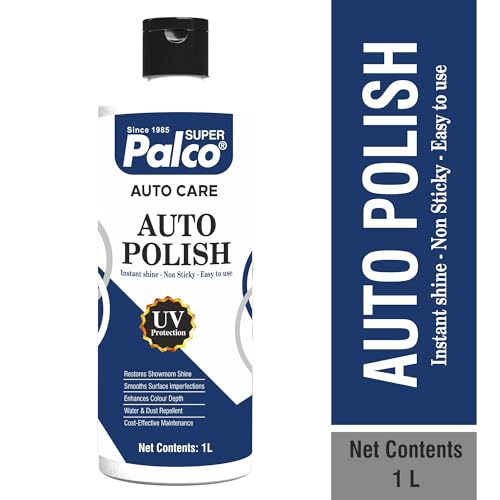 Image of PALCO Auto Polish 1 Litre | Car Polish Spray for Interior & Exterior | All in One Polish for Bike & Car Dashboard, Instant Shine Scratch Remover, UV Protection