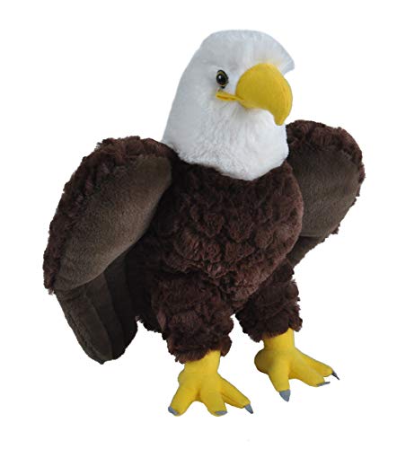 Wild Republic Bald Eagle Plush Soft Toy, Cuddlekins Cuddly Toys, Gifts for Kids 30 cm