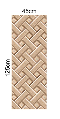 Image of CABANA HOMES Wall Stickers DIY Decal 3D Brick Wallpaper for Wall (45 x 125 cm, 2 Rolls) (12 sq. ft) Decorative Self Adhesive Lobby Haal Furniture Wardrobe, Beige