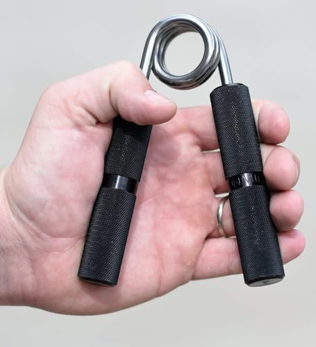 Image of Heavy Duty Hand Gripper, 150 lbs Resistance, Black Metal Spring, Non-Slip Knurled Grip, Forearm Strength Training Hand gripper for home workout