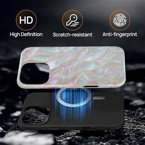 Coque en nacre iPhone 16 Pro Max rigide et silicone hybride - 4