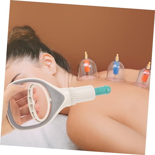 Large Manual Vacuum Cupping Pump Tool para Alivio del Dolor Ligero y Duradero con Succión para Masaje de Espalda, Cuello y Piernas miniatura 7