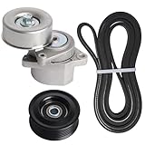 90K-38284 Complete Serpentine Belt Tensioner Component Kit with Idler Pulley Compatible with Nissan Rogue 2008-2013 for Nissan Rogue Select 2014-2015 2.5L L4 OE# 38284 36026 K060711A