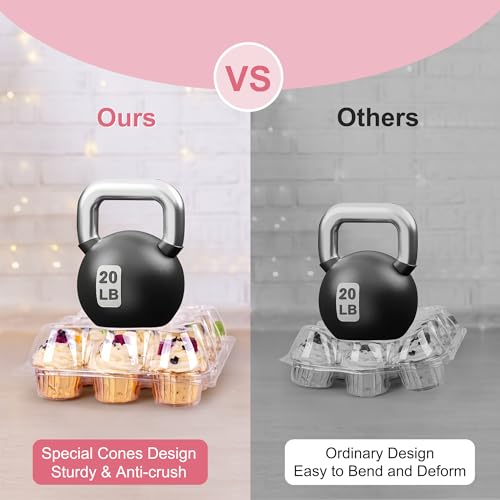Oridom CUPCAKE HOLDER WITH LID Cupcake Carrier 12 Pack*12 Sets thumb #1
