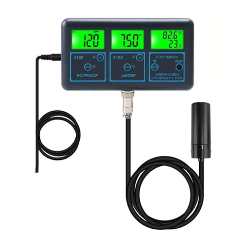 WiFi 7in1 �����e�X�^�[�}���`�p�����[�^�����͌v�f�W�^�� PH/ORP/EC/PPM/CF/���x/���x�Ď����[�^�[ �ȒP�v�����m�ȑ���