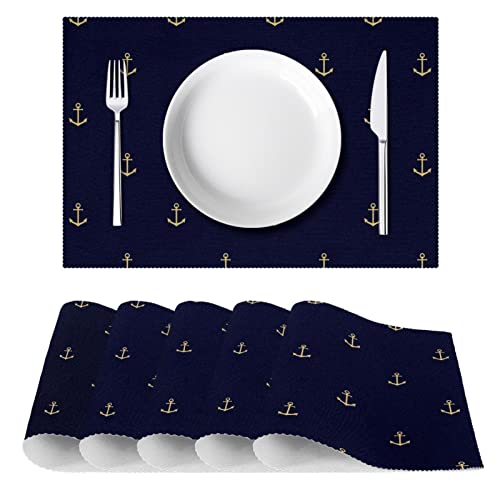 Sets de table ancre océan pour protéger votre table des plats chauds