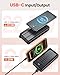 Solar Powerbank 27000mAh, Power Bank mit 2 Kabeln, 22,5W Schnelllade Powerbank Tragbares Ladegerät geeignet für Smartphones