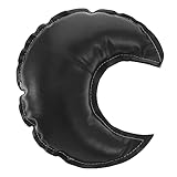 Zynphancer レザーペンダント 吊り下げ飾り 心型 星 月 壁掛け カーテン装飾 子供部屋 寝室 インテリア小物 写真小道具 (13x13.5x4cm,ダークブルー)