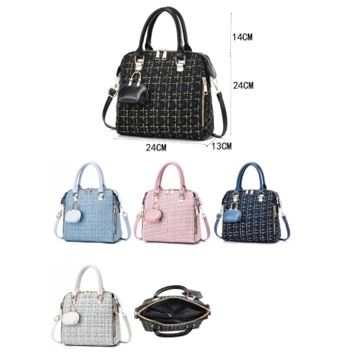 Image of Quilted Crossbody Purse Women Shoulder Bag with Flap Handbag Side Purse Evening Clutch with Adjustable Chain Strap