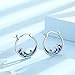 Ocean Wave Earrings 925 Sterling Silver Beach Hoop Earrings Beach Jewelry Gifts for Women Girlfriends