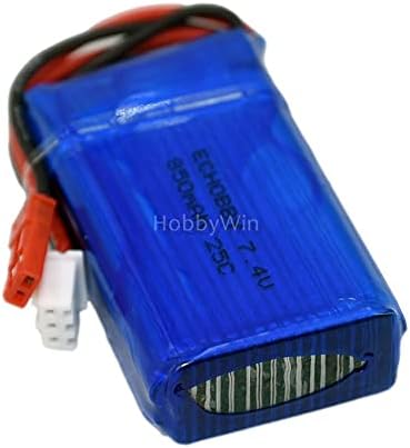 Miniatura 8 de 7.4V 2S 850mAh 25C LiPO Batería JST Plug para FPV Drone RC Modelo Avión Helicóptero
