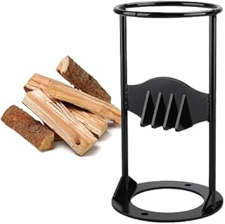 Log Splitter Wood Splitter, Firewood Kindling Splitter, Heavy Duty Manual Splitting Tool, Firewood Log Splitter, Safety Carbon Steel, Suitable for Home Camping Outdoors Hardwoods, 5.71" Diameter
