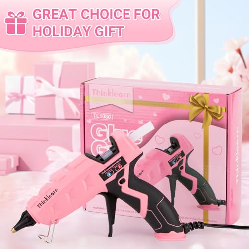 THINKLEARN Hot Glue Gun Full Size, 60/100W Dual Power Glue Gun with 15 Glue Sticks(7/16''), Heavy Duty Large Glue Gun Kit, Hot Glue Gun and Sticks Set for Crafts, Arts, DIY and Home Repairs - Image 8