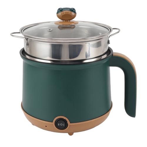 YDuupxe Electrical Portátil Llamado 1.8L 600W Multifuncional Saucpan, Estufa Eléctrica Verde Fácil de Limpiar para Diferentes Comidas (EU enchufe 220V)