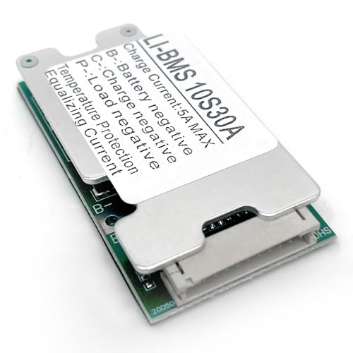BMS 36V 10S 30 A Lithium-Ionen-Akku Schutzkarte,Schutzkarte Lithium-Ionen-Zelle 18650 Schutzkarte 10s mit Batterieausgleichsfunktion