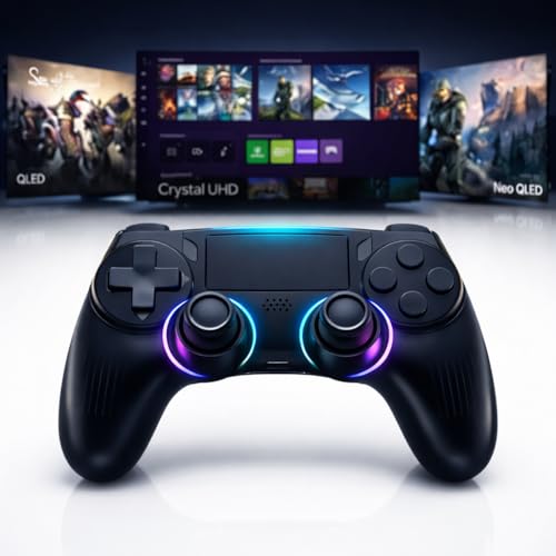 Controle Bluetooth para PC e Smart TV Samsung, LG, TCL, Phillips, Android, Google TV, Tyzen, Qled, 4K, 3 em 1, Gaming Hub, Game Pass, Geforce Now