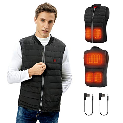ZLTFashion Heated Vest Heated Vest for Men Heated Vest for Women Electric Men's Heated Vests Women Heated Vest Heated Vest for Men Rechargeable Heated Jacket for Men Medium