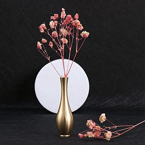 Vctitil ATMB2C61-ZH 2Pcs Gold Metal Decorative Bottles Small Vintage Elegant Flower Arrangement Art Mini Vases Home Decoration Living Room Decoration Antique Vases thumb #3