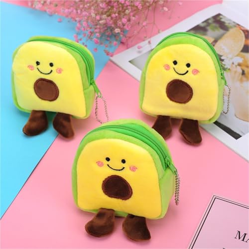 Avocado Fruit School Bag Shape Coin Purse Lipstick Bag Data Cable Bag Coin Bag3