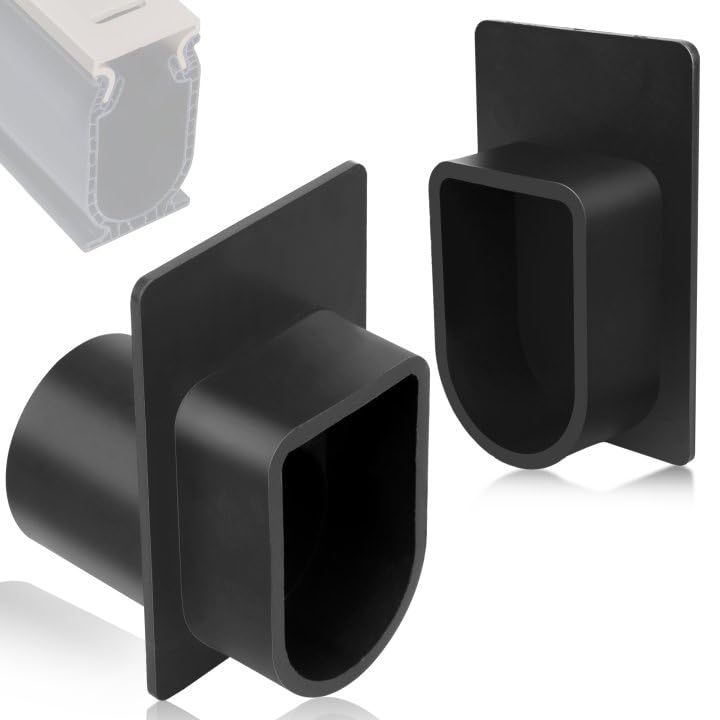 DEA Channel Drain End Adapter and Pool Deck Drain Cap Plug Kit Compatible with Stegmeier Treadmaster Commercial & Frontier Deck, Deck Drain Parts Fit for 1 1/2" Schedule 40 Pipe Deck Drainage System