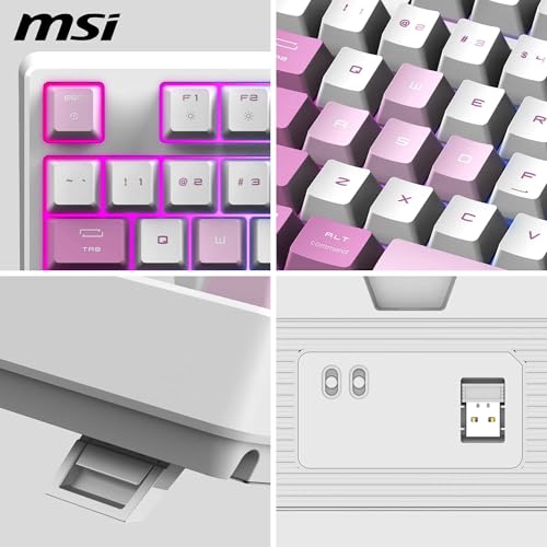 MSI Forge GK600 TKL W Violet DE clavier gamer mécanique compact - 6