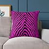 LOLA VEGAS ART Bold Zebra Print Pillow, Pink Anima... #2