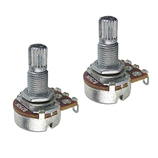 FLEOR B250K Mini Potentiomètre 18mm Long Arbre Fendu Cône Linéaire Baïonnette Monté Guitare Basse Électrique Pots Pack… - Les Beatles, Paul McCartney, John Lennon, RIngo Starr, George Harrison