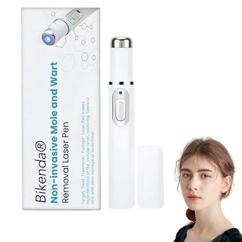 Mole and Wart Removal Pen, Facial Skin Massager Tool - Painless Blue Light Therapy for Blemish Care, Gentle Spot Treatment Device for Smooth Skin, Rechargeable & Portable (1PC)