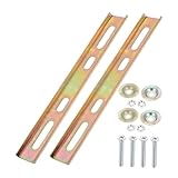 ARTSEWPLY Soporte para Motocicleta con Base Reforzada Placa Inferior y Kit de Montaje para Maletero Trasero y Antivibración Compatible con Scooter y Portaequipajes Trasero