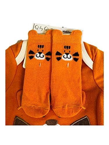 Boys' Toddler Tiger Cute 3 Pc Sock Set3