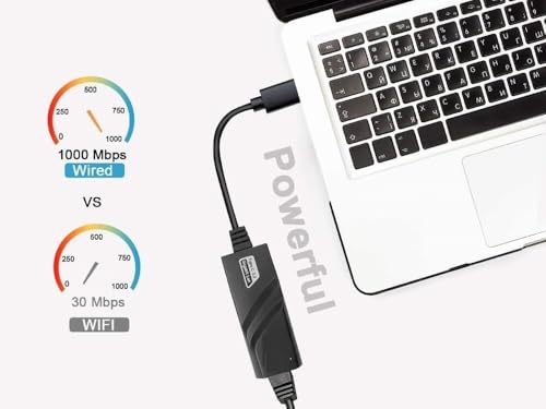 Image of USB-C to RJ45 Gigabit Ethernet LAN Network Adapter, Type-C, 10 /100 Mbps, Compatible with MacBook and Laptops, TD-214TC