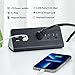 Desk Edge Mount Power Strips with USB Ports-UL Plug Outlets 1250 Joulets Surge Protector Tabletop Power Sockets for Nightstand/Home Office/Dormitory 4 USB Ports & 3AC Outlets