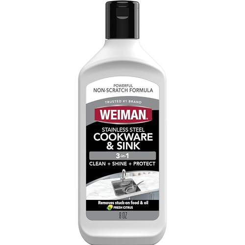 Weiman Stainless Steel Sink and Pots & Pans Cleaner and Poli...