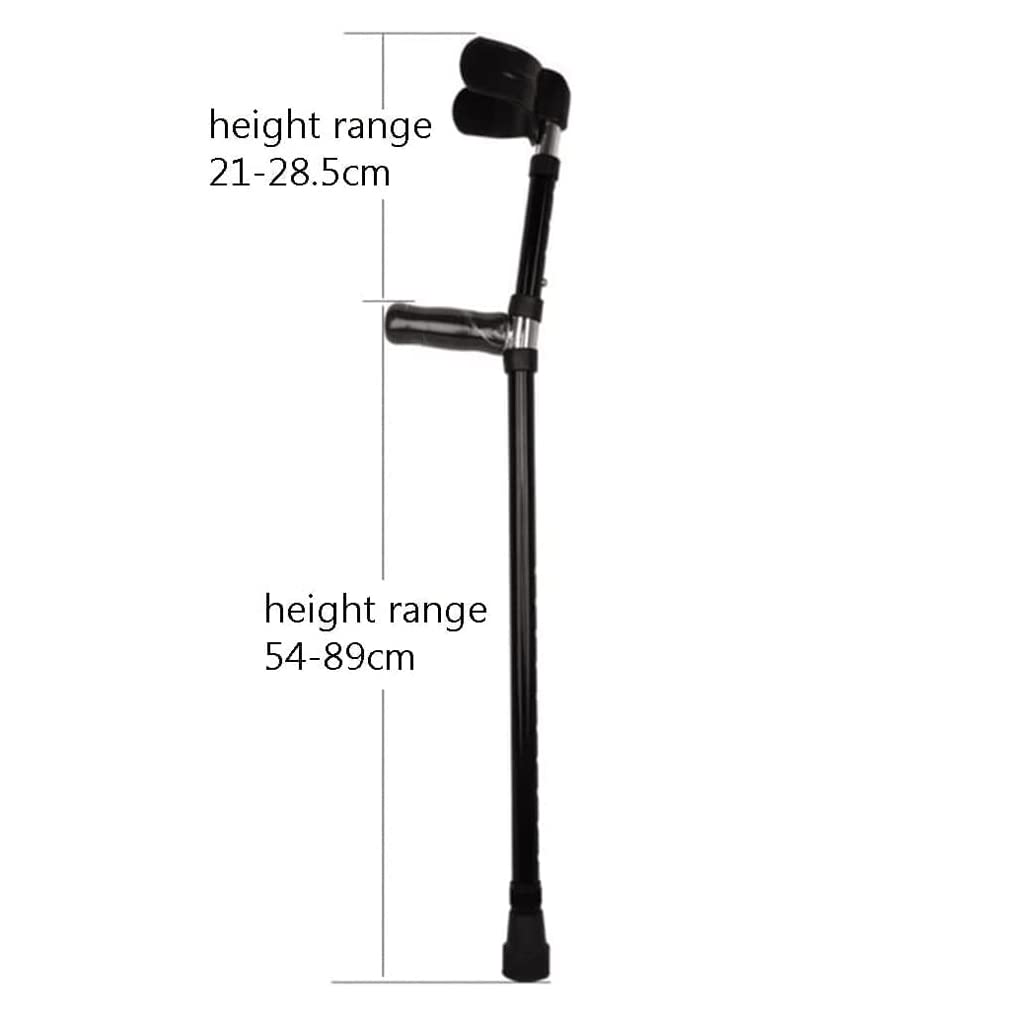 LIOONS Muletas con Mango cómodo para Caminar, muletas médicas de Aluminio para antebrazo, muletas ergonómicas para Adultos, muletas para Mujeres y Hombres