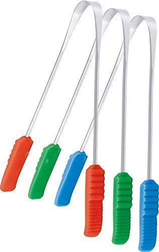 Nurpi Stainless Steel Tongue Cleaners for Adult and Children