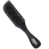 BARBER MARMARA Fade Brush S – Cepillo para barba – Cepillo de limpieza para hombre – Ideal para eliminar el pelo cortado – Peluquería y barbero – Cepillo de peinado de madera Negro