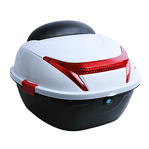 Coffre arrière de moto 30L universel avec dossier pour casque de scooter