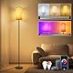 HANDSONIC RGBCW WIFI Stehlampe Wohnzimmer,9W E27 Smart LED Stehlampe,2700K-6500K Dimmbar Stehlampe,Stehleuchte mit APP,Arbeiten Sie mit Alexa & Google Assistant,DIY-Modus,Musikmodus & Timing-Funktion