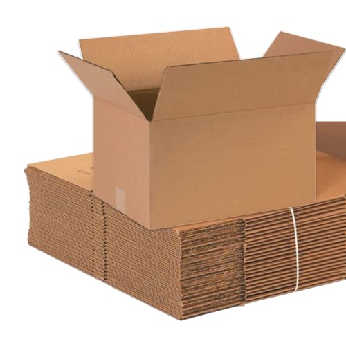 Image of BOX USA Shipping Boxes Medium 16 inchL x 11 inchW x 9 inchH 25-Pack - Corrugated Cardboard Box for Moving, Mailing, Packing, Packaging and Storage