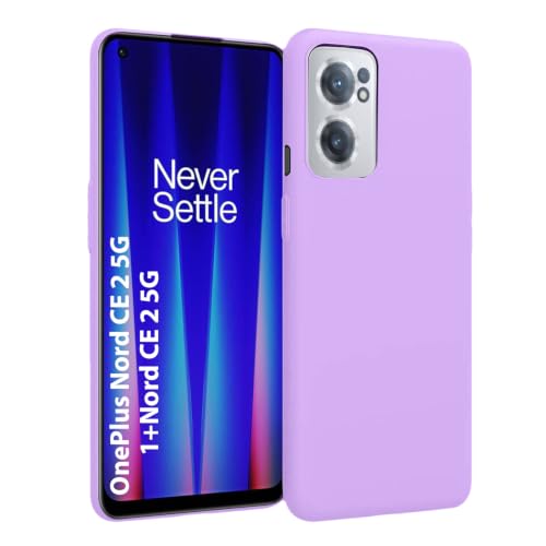 Image of LIRAMARK Liquid Silicone Soft Back Cover Case for OnePlus Nord CE 2 5G / 1+Nord CE 2 5G (Lavender)