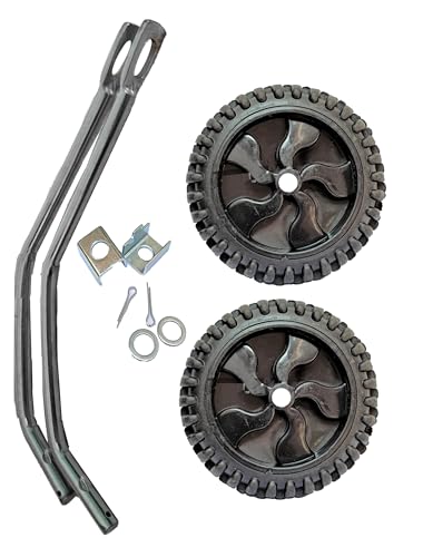 Image of CYBIC Cycle Side Supporter Wheel Set for Adults | 24 Inch Heavy-Duty Support Wheels | Fits 24x1.75 /1.95 /2.35 /2.40 Tyres | Training Stability Wheels for Bicycle Beginners