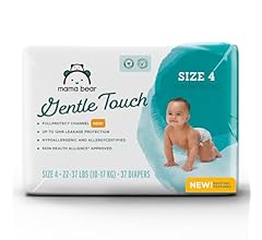 鶹 Brand - Mama Bear Gentle Touch Diapers, Size 4, 37 Count